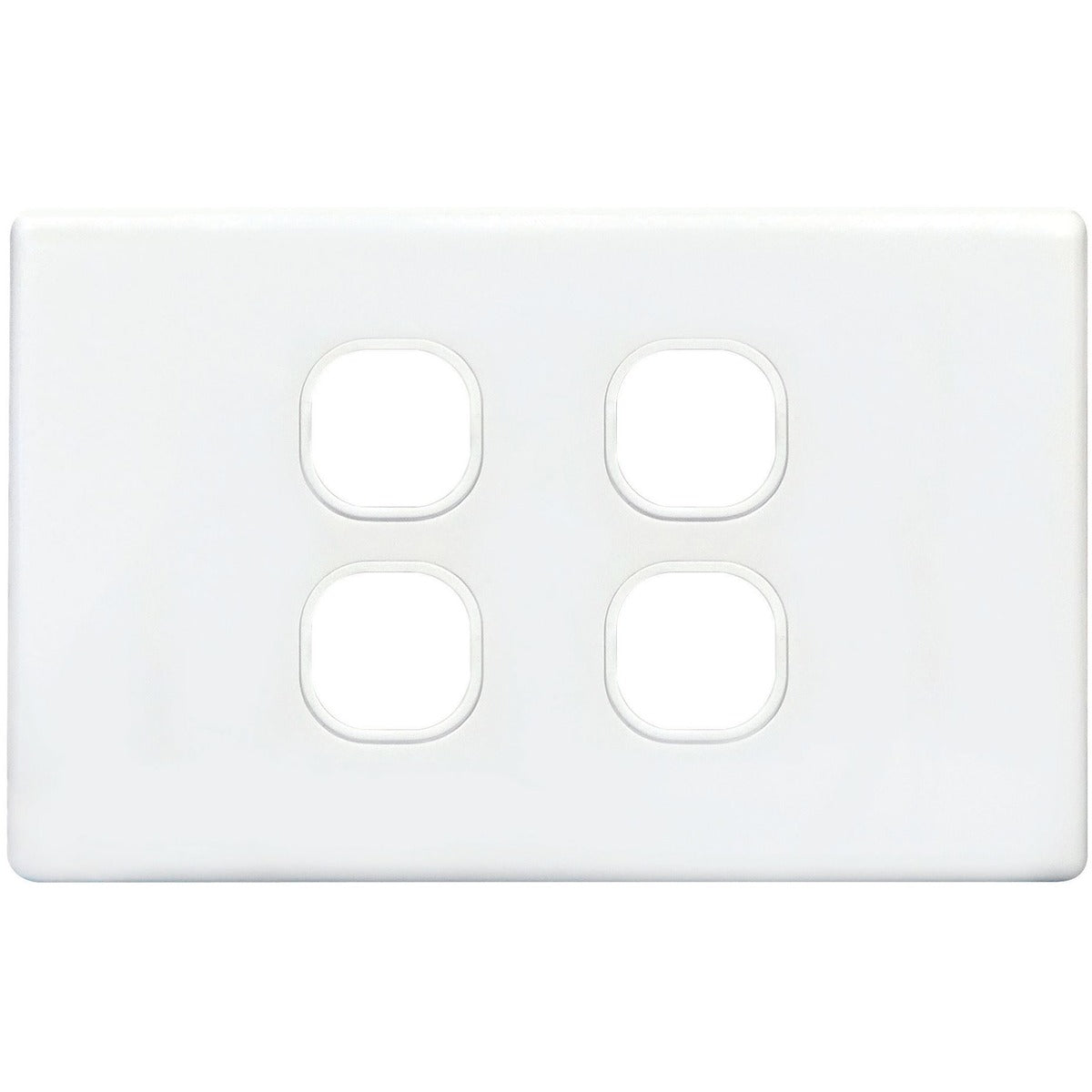 Tradesave 4Gang Grid & Cover Plate - White