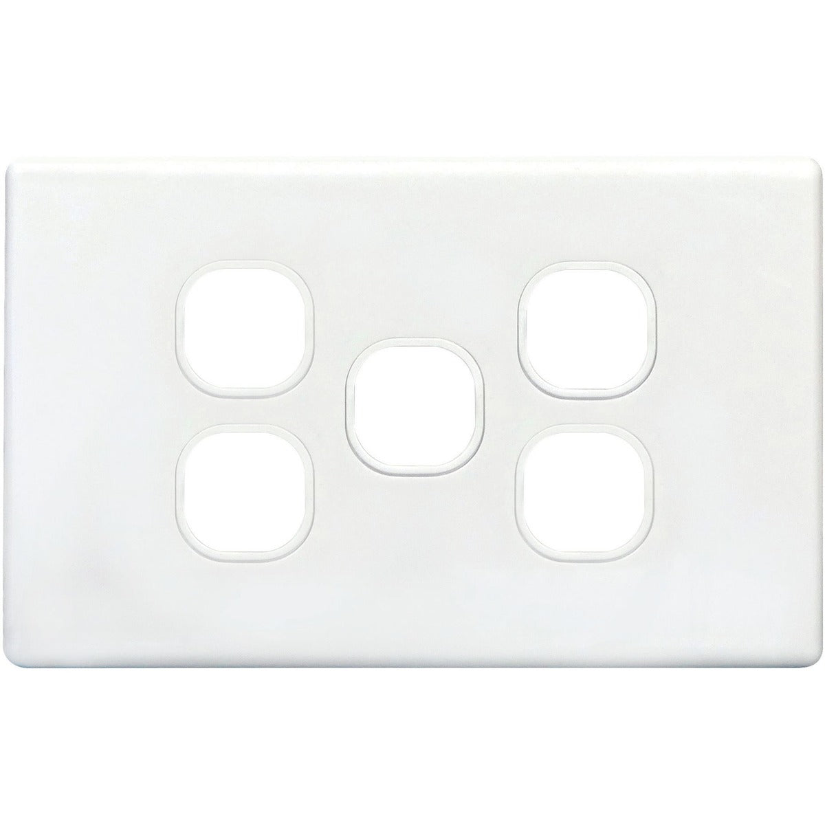 Tradesave 5Gang Grid & Cover Plate - White