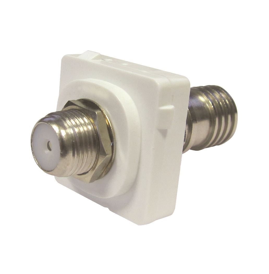 Tradesave F-F Type TV Module - White