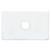 1Gang Slimline Grid & Cover Plate - White