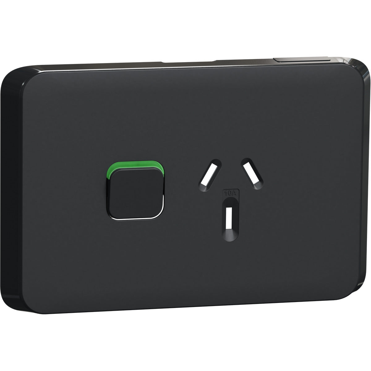 PDL Iconic, cover frame for Single switched GPO Horiz 10A 250V