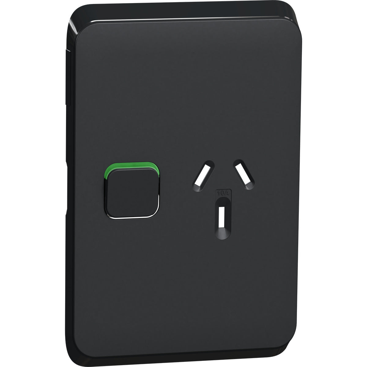 PDL Iconic, cover frame for Single switched GPO Vert 10A 250V