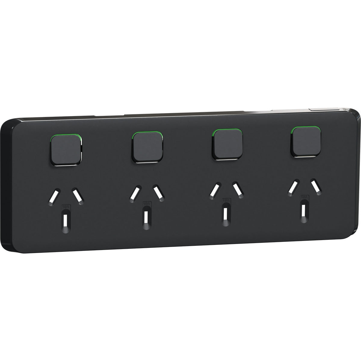 PDL Iconic, cover frame for Quad switched GPO Horizontal 10A 250V