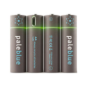 Paleblue USB Rechargeable AA Batteries - 4Pack