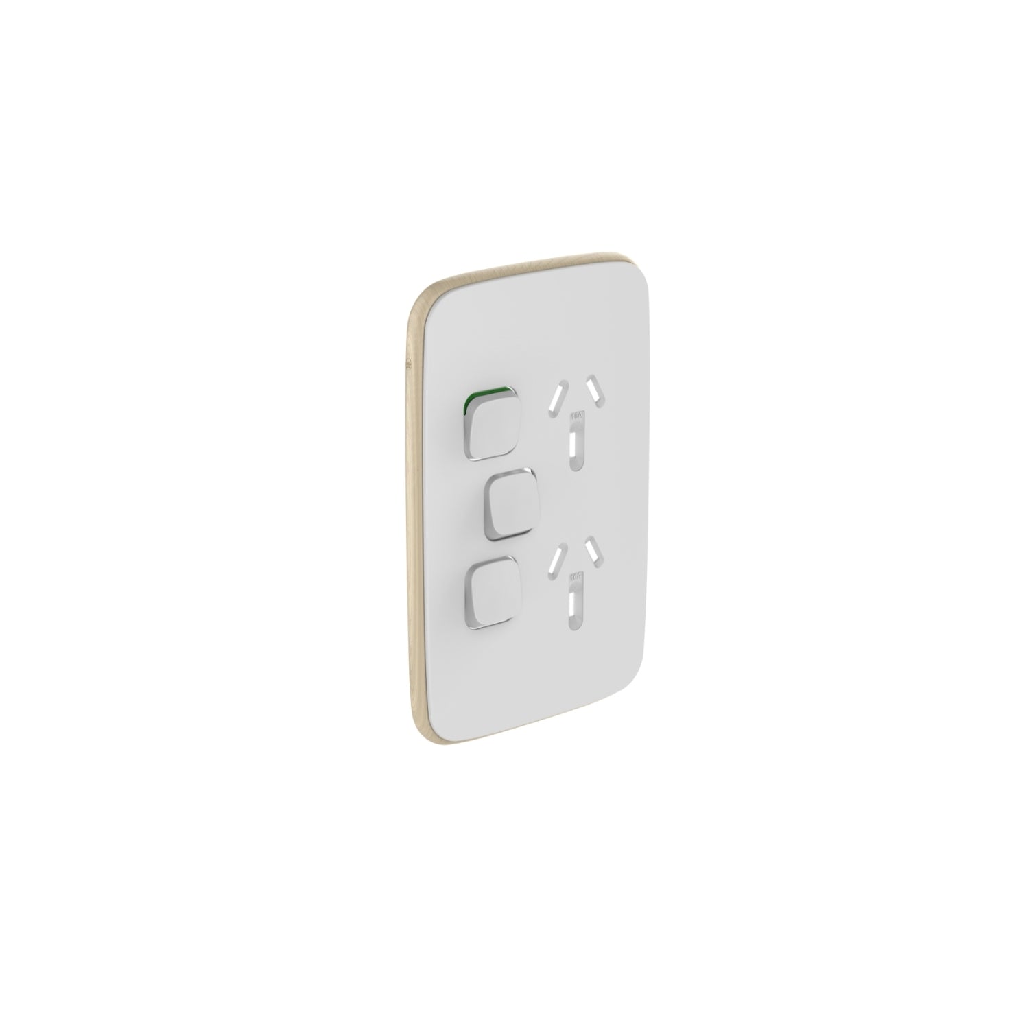 PDL Iconic Essence, cover frame, 3 switches & 2 sockets, 10 A, vertical