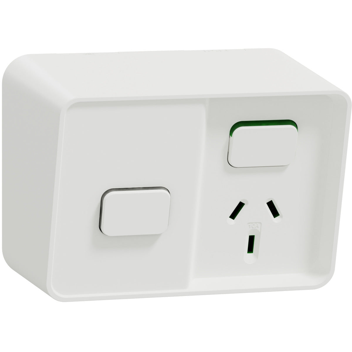 PDL Iconic Outdoor Single 10Amp Socket with Timer, 250 V, Horizontal