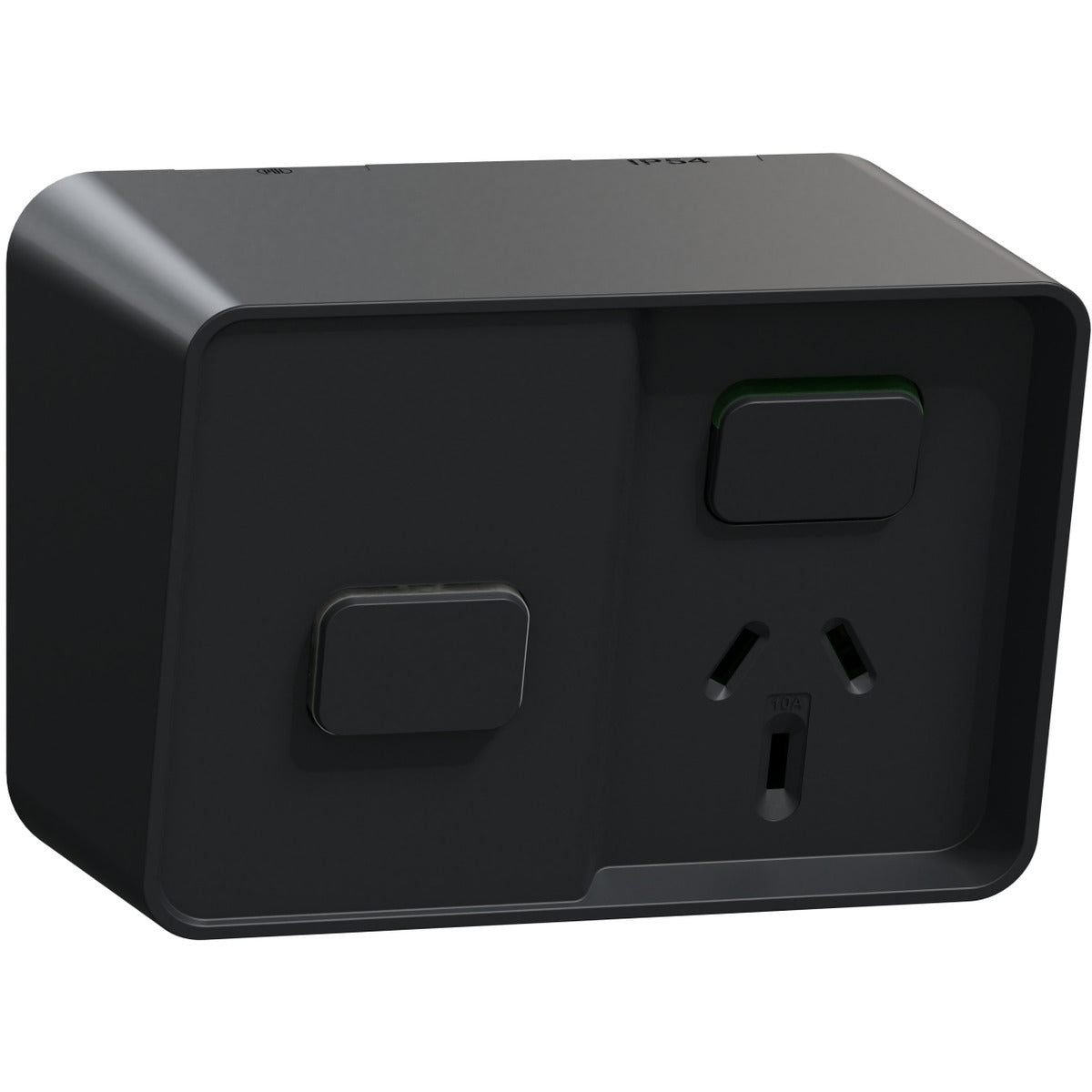 PDL Iconic Outdoor Single 10Amp Socket with Timer, 250 V, Horizontal