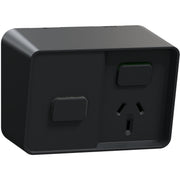 PDL Iconic Outdoor Single 10Amp Socket with Timer, 250 V, Horizontal