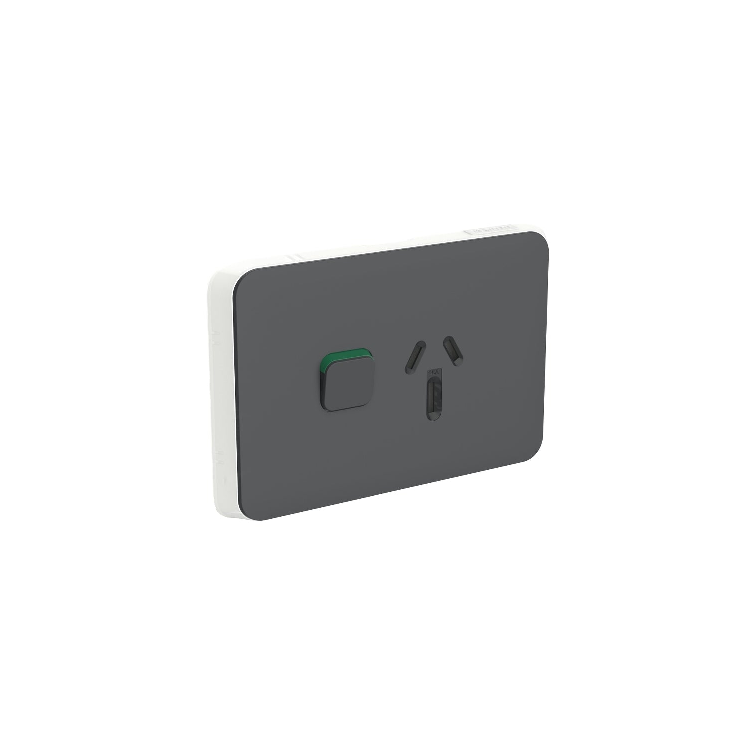 PDL Iconic, cover frame for Single switched GPO Horiz 15A 250V
