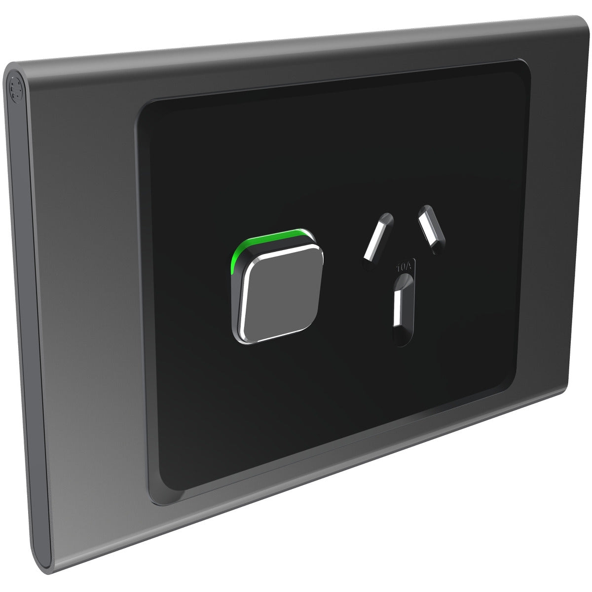 PDL Iconic STYL, cover frame, 1 switch & 1 socket, horizontal