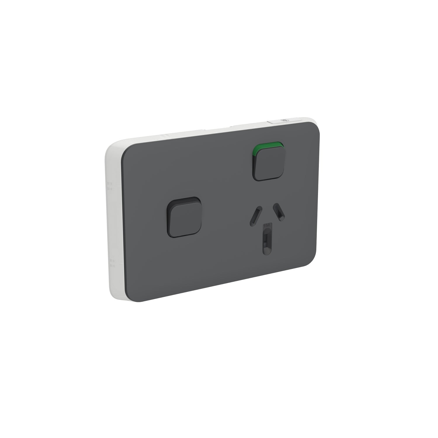 PDL Iconic Cover Plate Switched Socket + Switch 10Amp