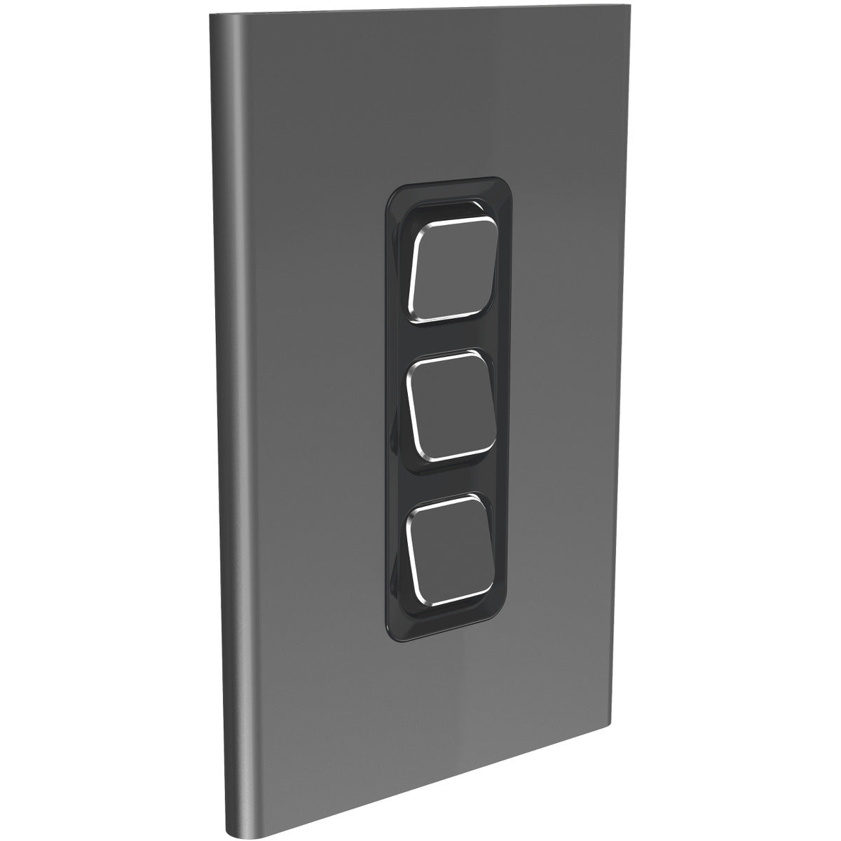 PDL Iconic Styl, cover frame, 3 switches, vertical
