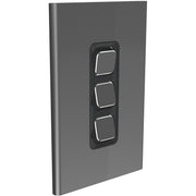 PDL Iconic Styl, cover frame, 3 switches, vertical