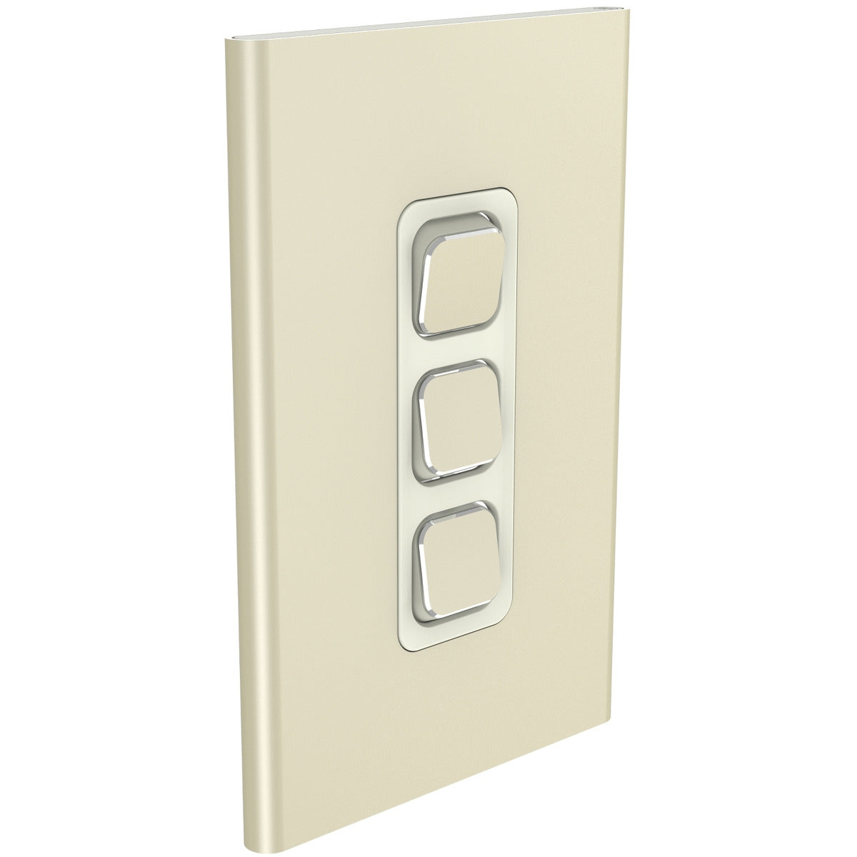 PDL Iconic Styl, cover frame, 3 switches, vertical
