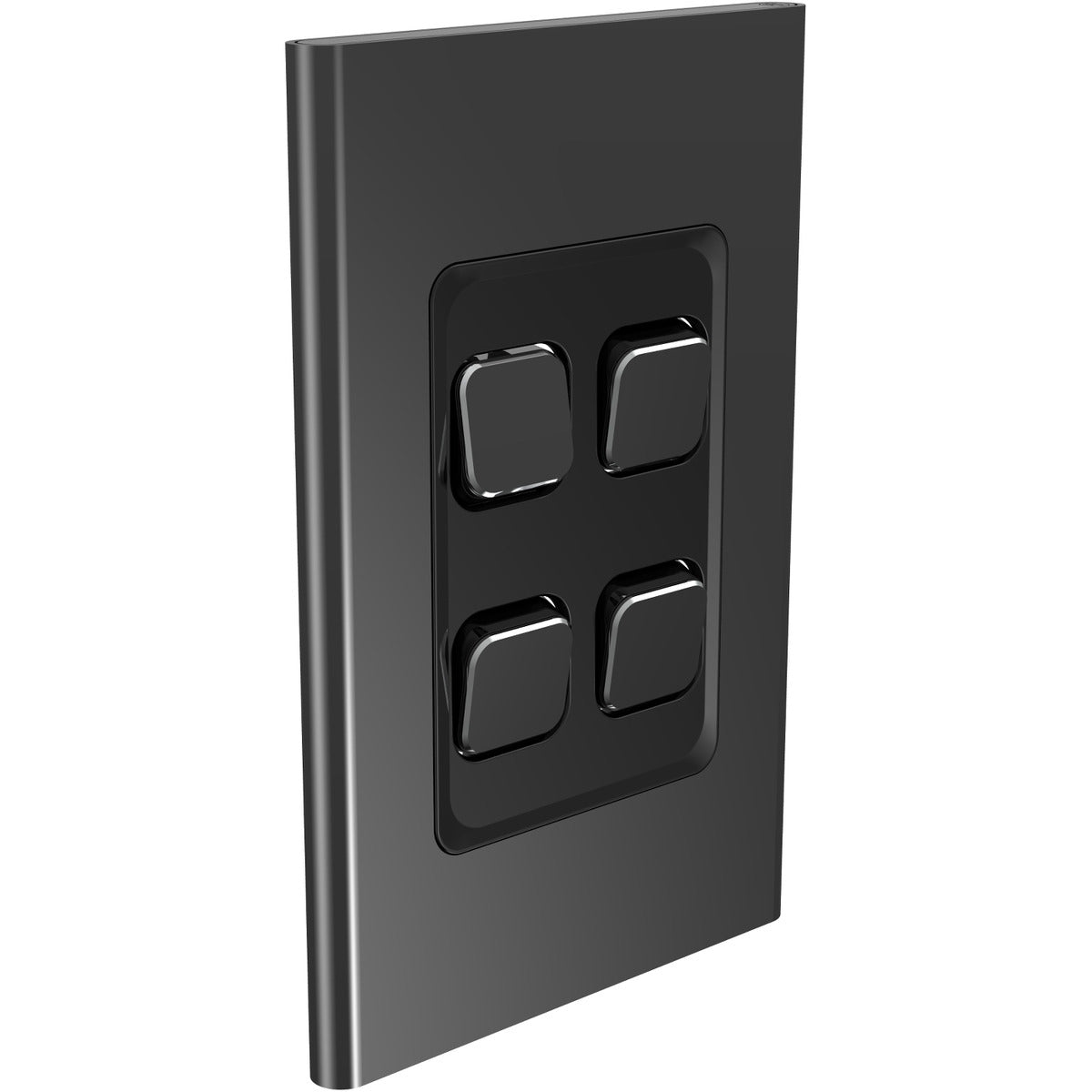 PDL Iconic Styl, cover frame, 4 switches, vertical