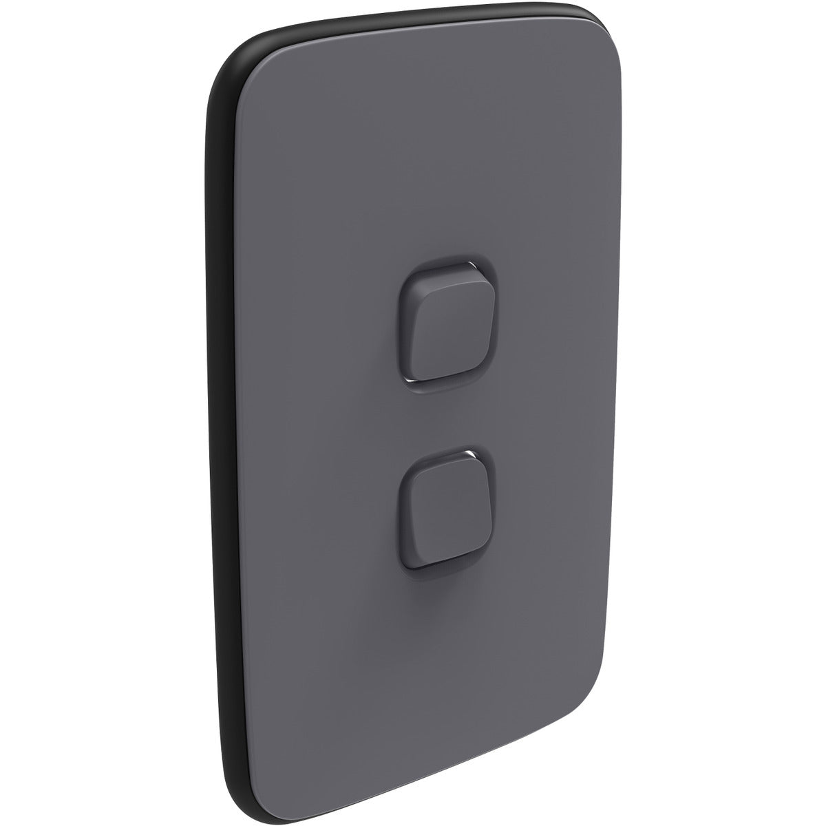 PDL Iconic Essence, cover frame, 2 switches, vertical