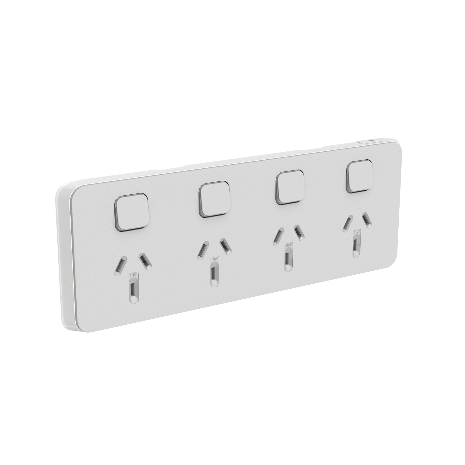 PDL Iconic, cover frame for Quad switched GPO Horizontal 10A 250V