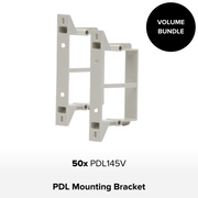 Bundle - 50 x PDL Mounting Bracket 1Gang Molded Plastic