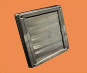 Manrose Exterior Gravity Shutter Grille for fan ducting to Wall 150mm - White