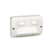 PDL Weatherproof Switched Socket 2G IP53 10Amp - Grey