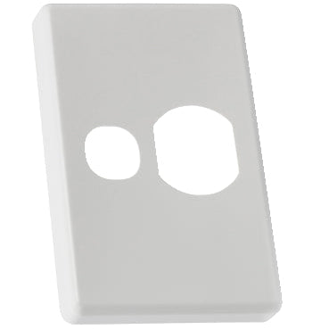 Clipsal Single Vertical Socket Cover Plate - Version 1