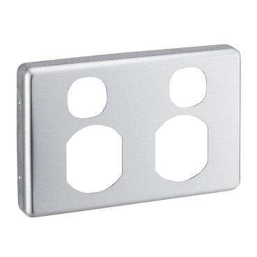 Clipsal Double Horizontal Socket Cover Plate