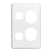 Clipsal Double Vertical Socket Cover Plate - Version 1