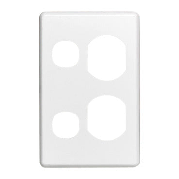 Clipsal Double Vertical Socket Cover Plate - Version 1
