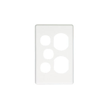 Clipsal Double Vertical Socket with an Extra Switch  Cover Plate - Version 2