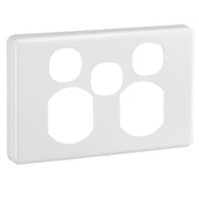 Clipsal Double Horizontal Socket with Extra Switch Cover Plate