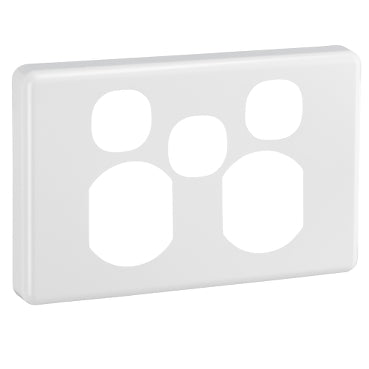 Clipsal Double Horizontal Socket with Extra Switch Cover Plate