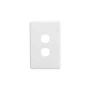 Clipsal 2Gang Switch Cover Plate - White