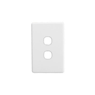 Clipsal 2Gang Grid & Cover Plate - White