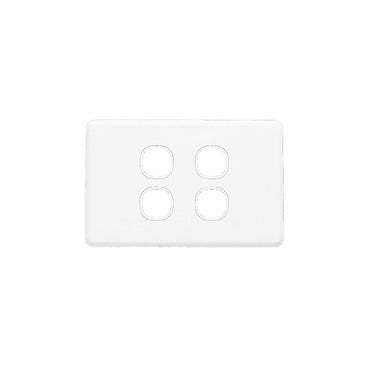 Clipsal 4Gang Grid & Cover Plate - White