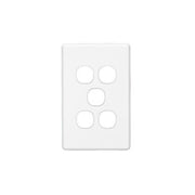Clipsal 5Gang Grid & Plate - White