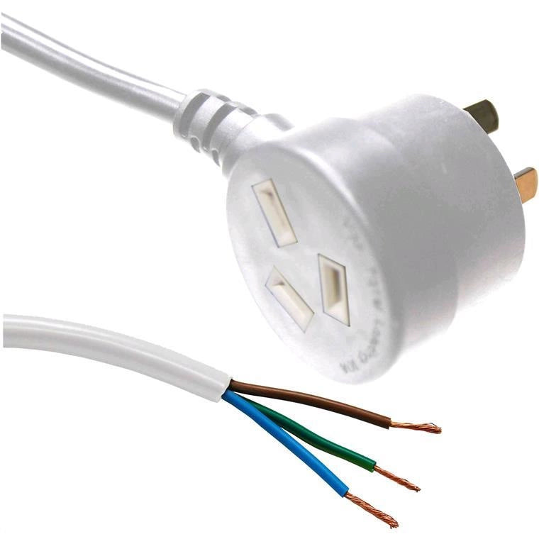 Dynamix 10Amp 3Pin Tapon Plug to Bare End 3metres