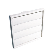 Manrose Exterior Gravity Shutter Grille 100mm - White