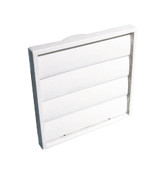 Manrose Exterior Gravity Shutter Grille 100mm - White