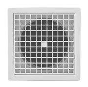 Manrose White Fixed Wall/Ceiling 125MM Eggcrate Grilles for the Soffit