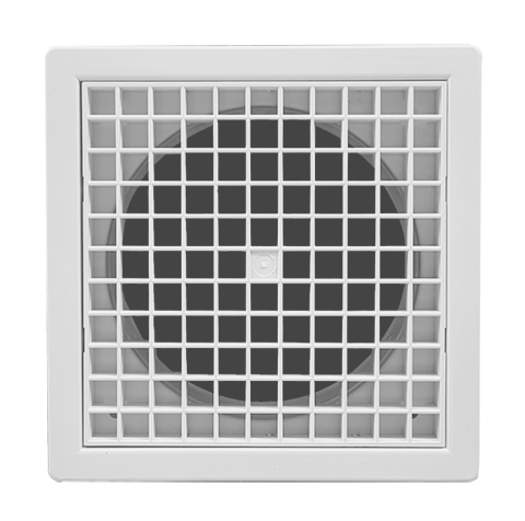 Manrose White Fixed Wall/Ceiling 125MM Eggcrate Grilles for the Soffit