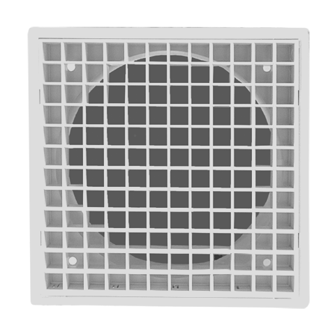 Manrose White Fixed Wall/Ceiling 150MM Eggcrate Grilles for the Soffit
