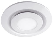 Manrose Toilet Fan Round Fascia with 10Watt LED - White