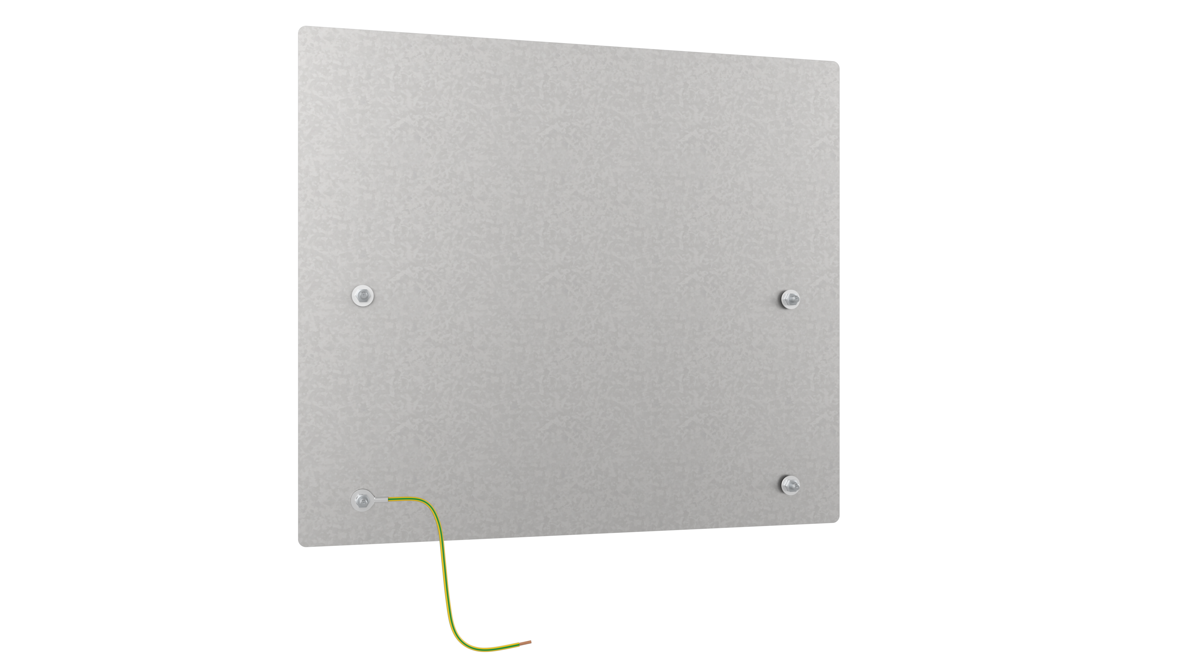 Switchboard metal back plate, MAX9, type 2, 1 row