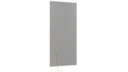 Switchboard metal back plate, MAX9, type 2, 4 row