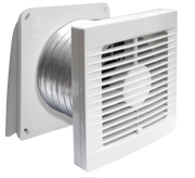 Manrose FAN0080 Classic XP125S 125mm Thru-Wall Extraction Fan Kit