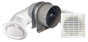Manrose FAN0102 SF150T Inline In-Shower Extraction Fan Kit 150mm with run-on timer
