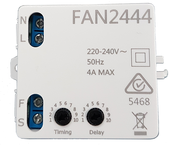 Manrose FAN2444 Fully Adjustable Run-On Fan Timer