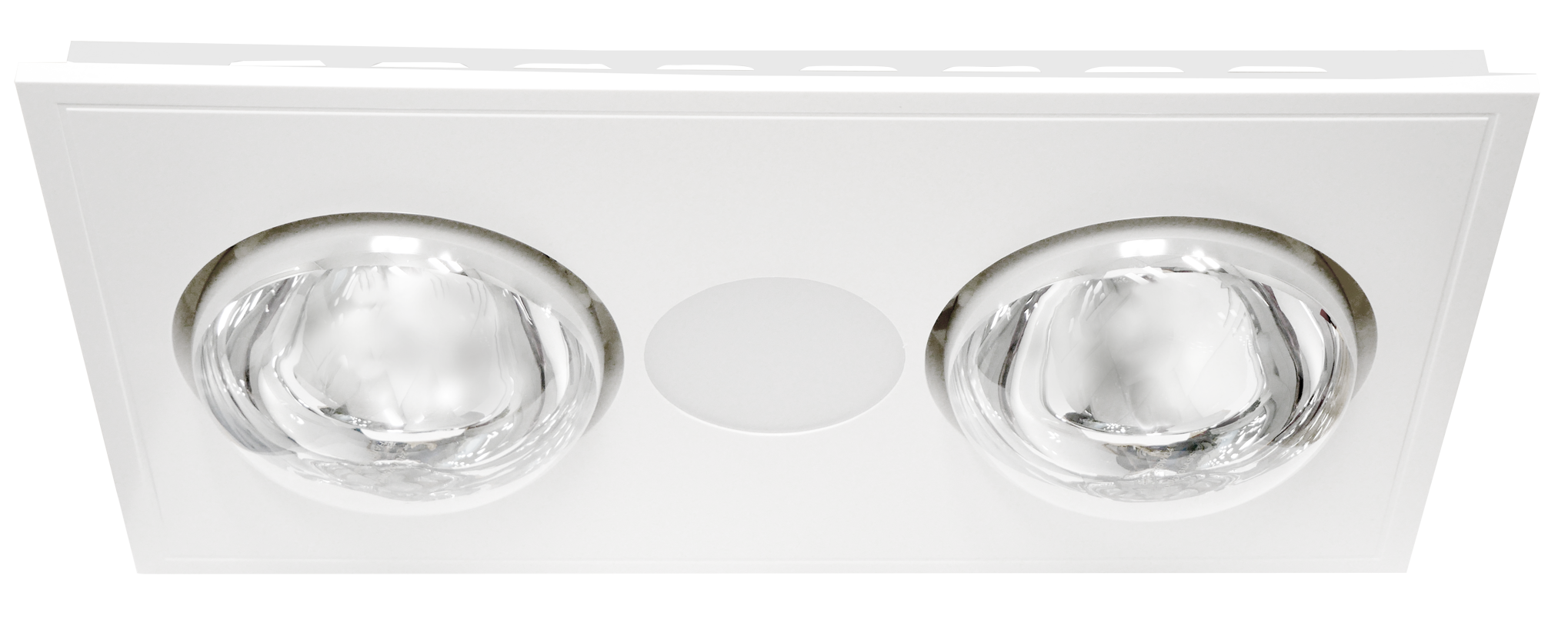 Manrose Satin Fan, 2Heat & LED Light Unit - White