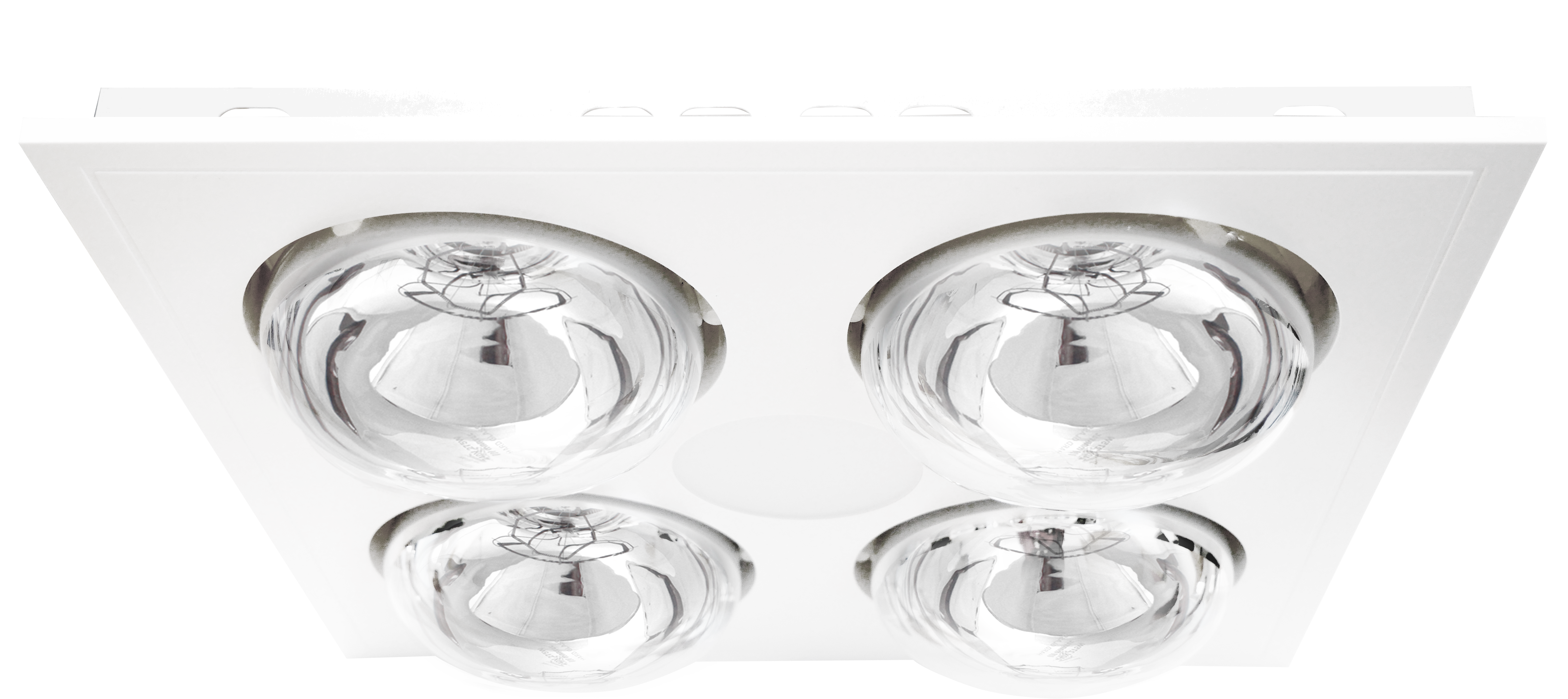 Manrose Satin Fan, 4Heat & LED Light Unit - White
