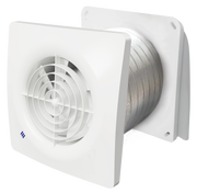 Manrose  125mm Quiet Bathroom Fan with Humidity Sensor Thru Wall